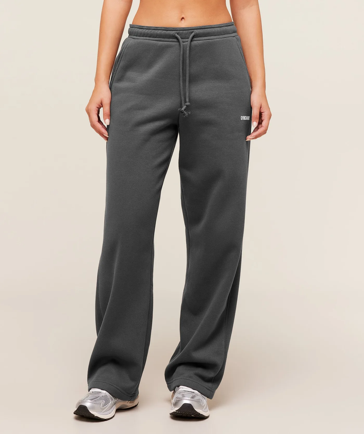 Gymshark Cosy Luxe Straight Leg Regular Joggers - Onyx Grey